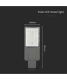 20W LED solar straatverlichting - 2500lm, IP65, 6500K, incl. zonnepaneel en montagebeugel