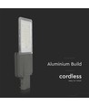 20W LED solar straatverlichting - 2500lm, IP65, 6500K, incl. zonnepaneel en montagebeugel