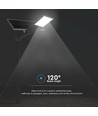 20W LED solar straatverlichting - 2500lm, IP65, 6500K, incl. zonnepaneel en montagebeugel