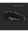 6W LED solar wandlamp met sensor - 900lm, IP65, zwart, 4000K, incl. batterij