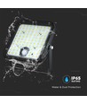 30W Solara LED breedstraler met zonnepaneel - IP65, PIR sensor, 6400K, zwart, LiFePO4 batterij