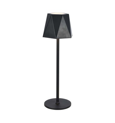 1,5W oplaadbare LED tafellamp, zwart - 150lm, 3-in-1 CCT, touch dimbaar, 5V, incl. batterij