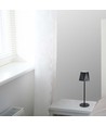 1,5W oplaadbare LED tafellamp, zwart - 150lm, 3-in-1 CCT, touch dimbaar, 5V, incl. batterij
