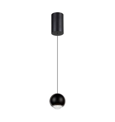 5W hanglamp, zwart - 500lm, 3000K, klokvormig, verstelbaar
