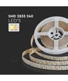 5m 18W/m LED strip, 240 LED per meter - 12V, IP20, 2835 SMD, dimbaar