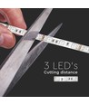 5m 12W/m RGB LED strip - 24V, 120 LED per meter, IP20, 8mm breedte