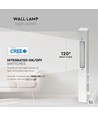 9W LED hotel/bedlamp - 30cm, wit, 3000K, 680lm, wandlamp