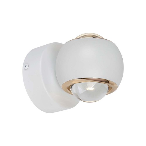 10W LED wandlamp met up/down light - Wit, 3000K, 13,5x10 cm, IP44, incl. lichtbron
