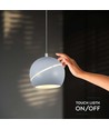 8,5W LED hanglamp - Ø12-18cm, wit, touch on/off, 3000K, incl. lichtbron