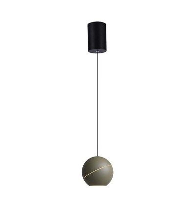 8,5W LED hanglamp, Ø12cm - Champagne goud, touch on/off, 3000K, incl. lichtbron