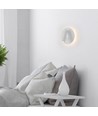 3W + 6W LED hotel wandlamp met leesarm - Wit, 3000K, on/off knoppen, CREE LED