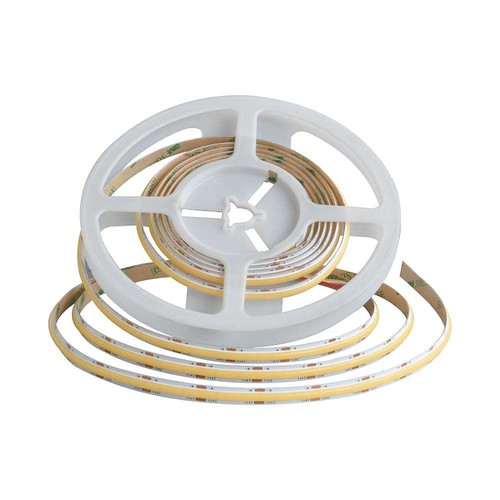 5m 18W/m CCT COB-LED strip, RA90 - 24V, IP20, 560 LED per meter, 8mm breed, dimbaar
