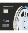 5m 20W/m LED strip, RA90 - 12V, 3000K, IP20, 120 LED per meter