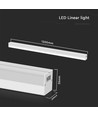 120cm 40W LED lichtlijn - 6500K, wit