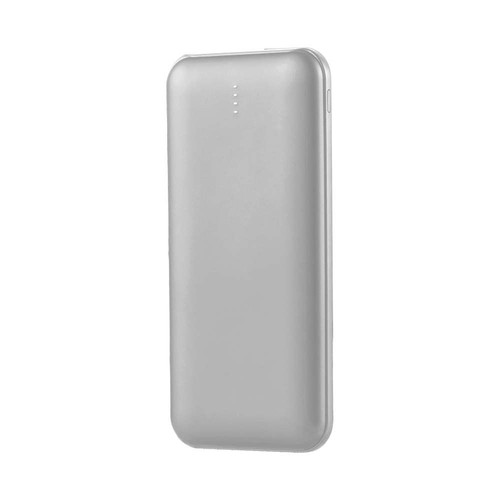 10000mAh powerbank, 10W - Zilver, LED display, incl. 30cm Type-C kabel