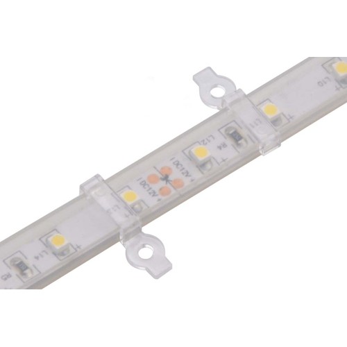 20 stuks heldere montagclips voor LED-strip - 10mm, geschikt voor IP65 strips