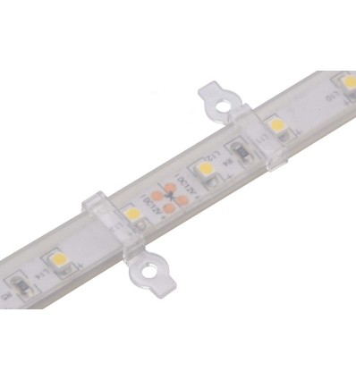 20 stuks heldere montagclips voor LED-strip - 8mm, geschikt voor IP65 strips