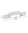 20 stuks siliconen montagclips voor LED-strip - 12mm, geschikt voor IP65 strips