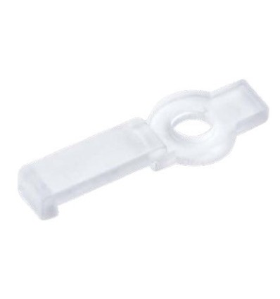 20 stuks heldere montagclips voor LED-strip - 8mm, geschikt voor IP20 strips