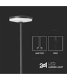 12W LED tuinlamp met prikpen, RA90 - Antraciet, IP65, 4000K, 80cm hoog, 2-in-1 montage