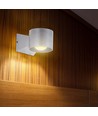 5W witte wandlamp, rond - IP65, 3000K, 93lm/W, up/down licht, incl. lichtbron