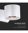 5W witte ronde wandlamp met up/down licht - IP65, 3000K, incl. lichtbron