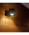 6W LED wandlamp - IP65, zwart, 4000K, 465lm, vierkant, binnen / buiten, incl. lichtbron