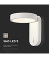 5W wandlamp - LED, 3000K+4000K, wit, IP65