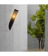 E27 zwarte schuine wandlamp, 40cm - IP44, RVS, zonder lichtbron, tuin/pad