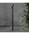 4W tuinlamp bolderkar - 100cm, IP44, zwart, aluminium, 12,9x15,9x100 cm
