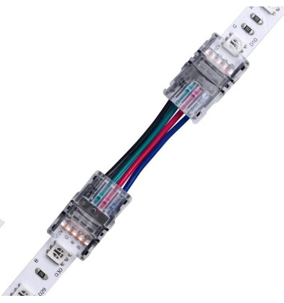 Verbindingsstuk met kabel voor LED-strip - 10mm, RGB, IP20, 5V-24V
