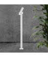 100cm 5,2W dubbele LED tuinlamp - IP44, wit, 3000K, verstelbare lichtstraal, 100cm hoog