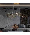 28W LED design pendellamp - Goud, 3000K, L94,5 x W32,5 cm, decoratieve hanglamp