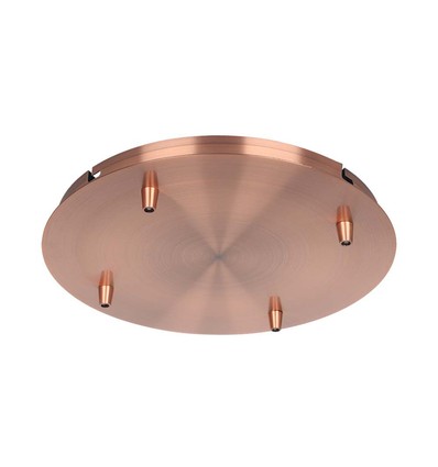 Koper Rozet Voor 4 Lampen - Ø300mm