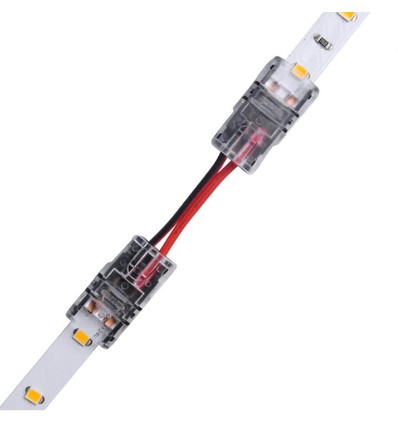 Verbindingsstuk met kabel voor LED-strip - 8mm, enkelkleurig, IP65, 5V-24V