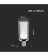 30W LED straatlamp - 6500K