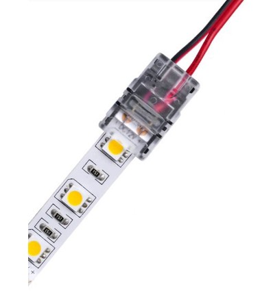 LED-strip connector voor losse draden - 10mm, enkelkleurig, IP65, 5V-24V
