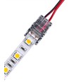 LED-strip connector voor losse draden - 10mm, enkelkleurig, IP65, 5V-24V