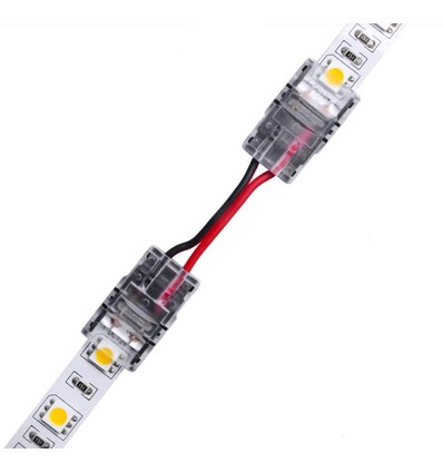 Verbindingsstuk met kabel voor LED-strip - 10mm, enkelkleurig, IP20, 5V-24V