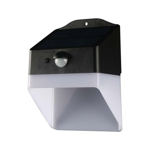 2W Zonnecel Wandlamp - Panda 200lm, Lithium Batterij 3.7V 1200mAh, 4000K, Zwart+Wit