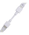 Waterdichte connector met kabel voor LED-strip - 8mm, enkelkleurig, IP68, 5V-24V