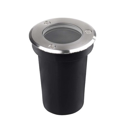 V-Tac GU10 mini inbouwspot - Rond, roestvrij staal, GU10 fitting