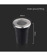 V-Tac GU10 mini inbouwspot - Rond, roestvrij staal, GU10 fitting