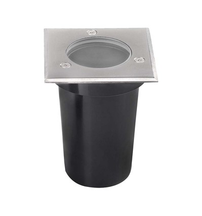 V-Tac GU10 mini inbouwspot - Vierkant, roestvrij staal, GU10 fitting