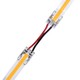 Laagprofiel connector met kabel voor LED-strip - 10mm, COB, enkelkleurig, IP20, 5V-24V