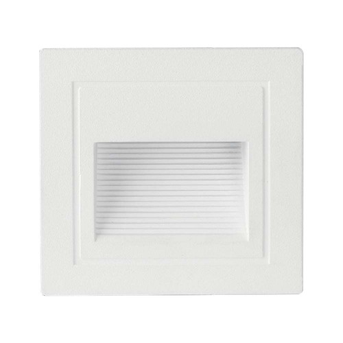 5W witte LED inbouwspot voor trappen - IP65, 3000K, vierkant, aluminium