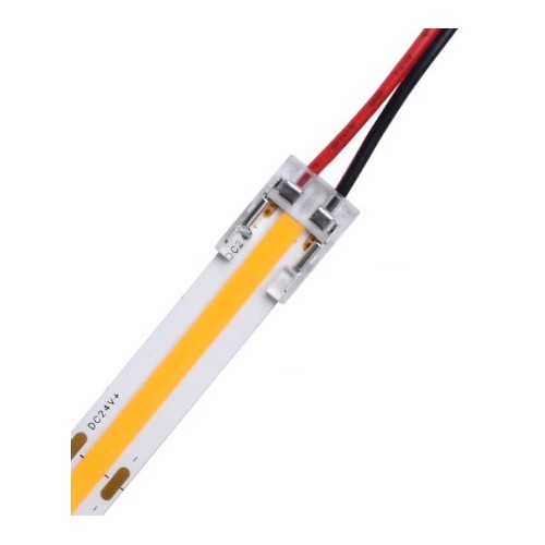Laagprofiel startconnector voor LED-strip - 10mm, COB, enkelkleurig, IP20, 5V-24V