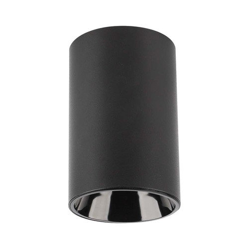 Sot GU10 opbouwspot - Rond, zwart aluminium, 10x6,5 cm, IP20, voor GU10