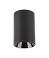 Sot GU10 opbouwspot - Rond, zwart aluminium, 10x6,5 cm, IP20, voor GU10