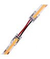 Laagprofiel connector met kabel voor LED-strip - 8mm, COB, enkelkleurig, IP20, 5V-24V